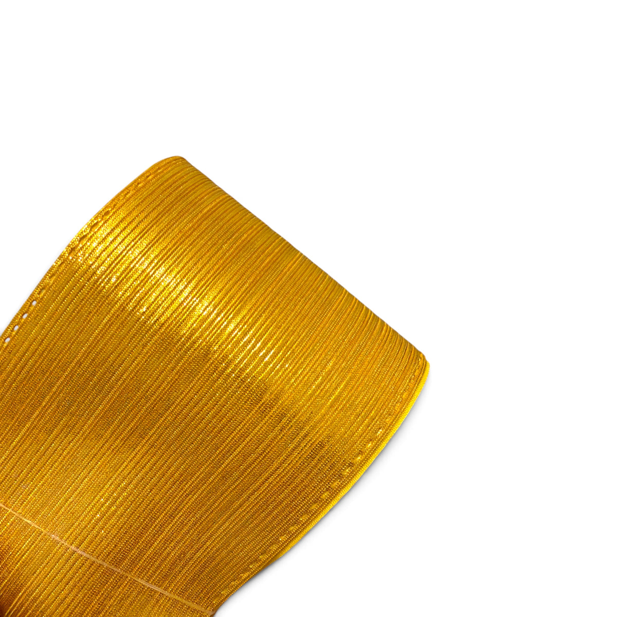 1 yard 7.5cm/3in Yellow Gold  Metallic Fabric  RN3-32
