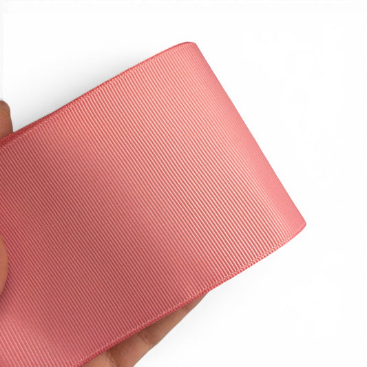 3 yards Old Pink G-14  Solid Grosgrain 7.5cm 3inch