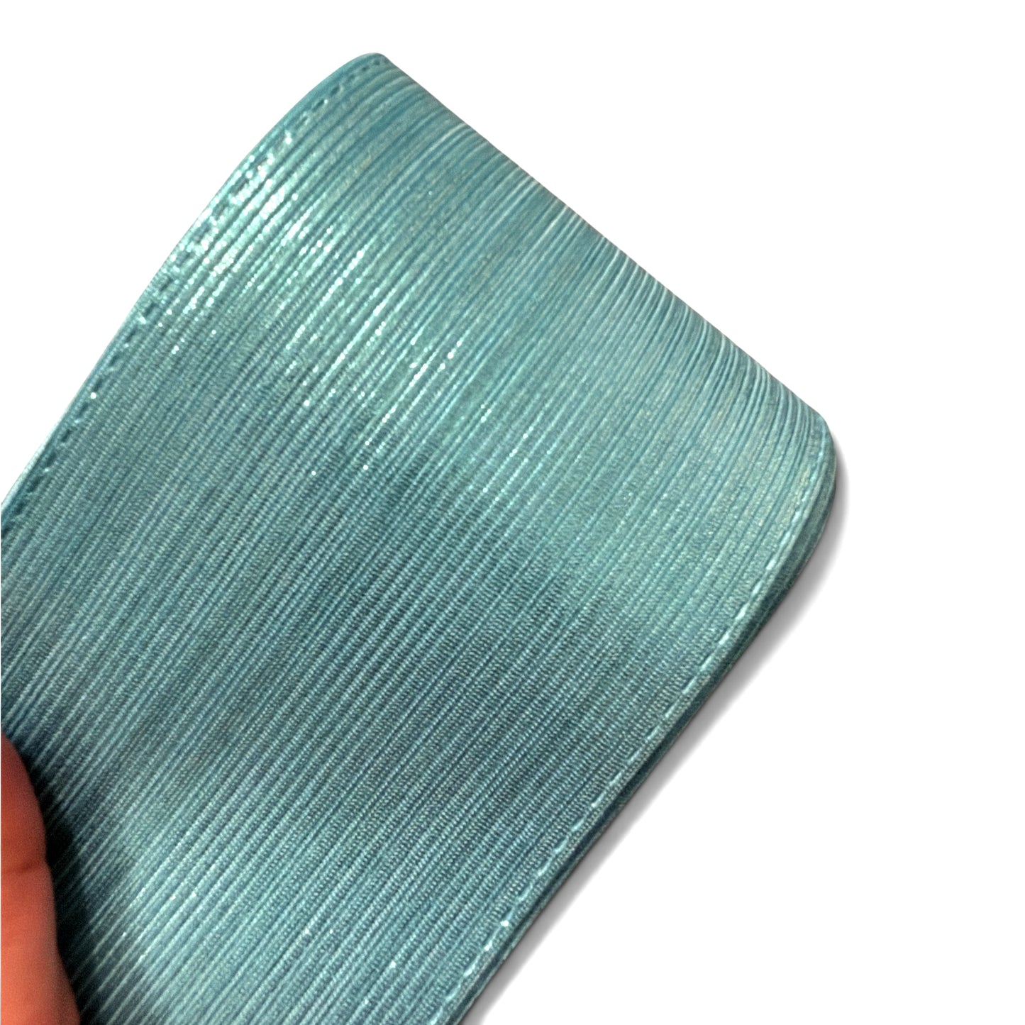 1 yard 7.5cm/3in Light Aqua Blue Rain Metallic Ribbon  RN3-36