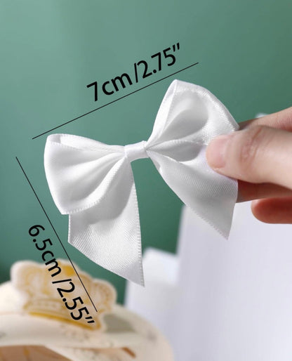 Silk Pre-made Bow 5pcs