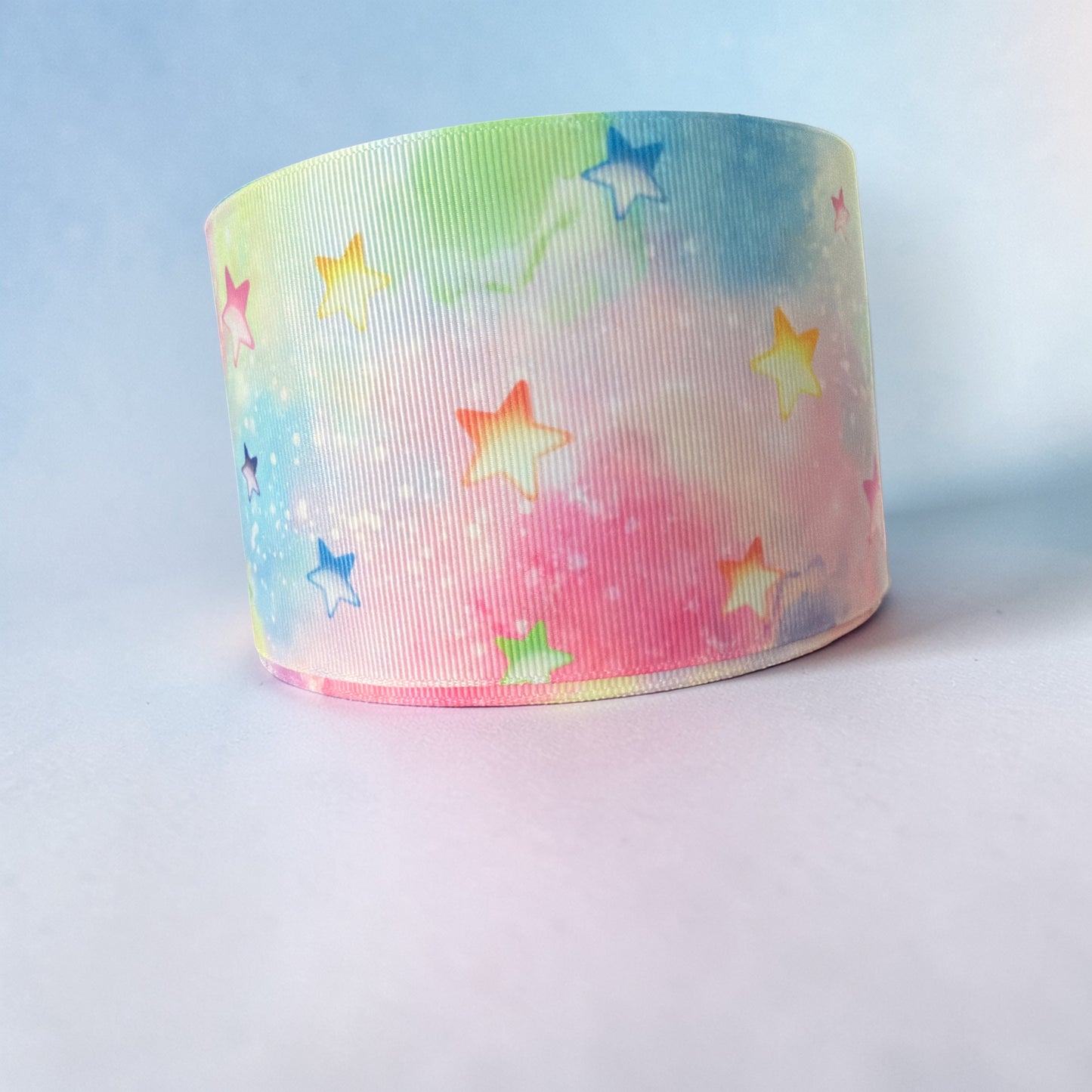 3 yards -7.5cm (3inch) Ribbon Cosmic Star Pastels