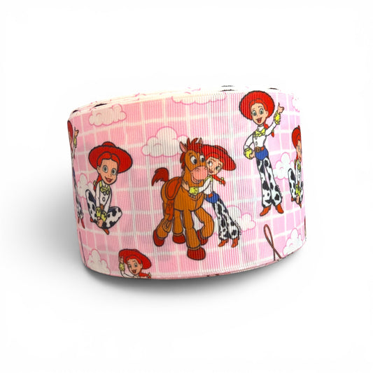 3 Yards Cowgirl Favorite Horse Print   7.5cm /3inch Ribbon Printed Grosgrain