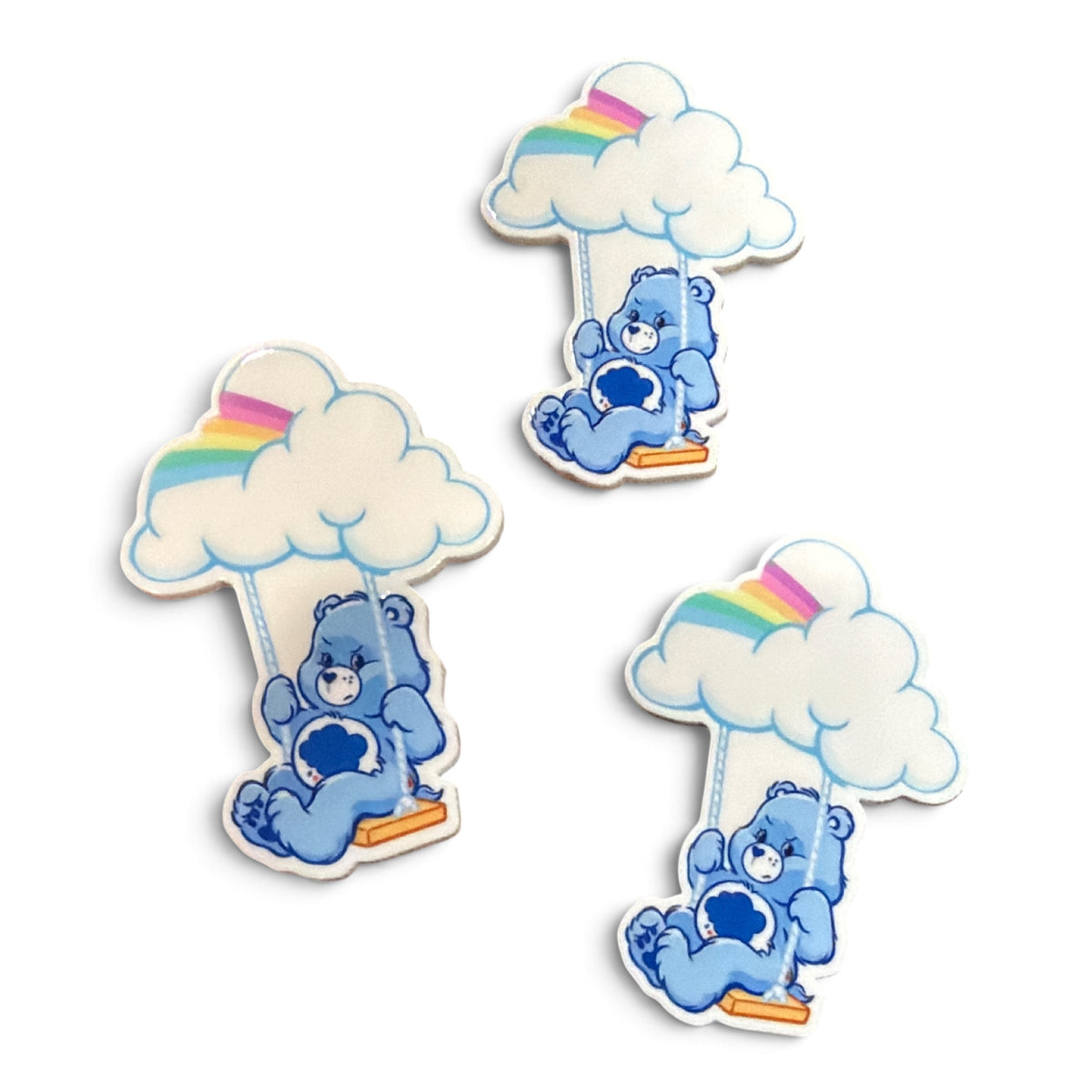 3 resins Flat Planar Colorful Bears 5cm RES
