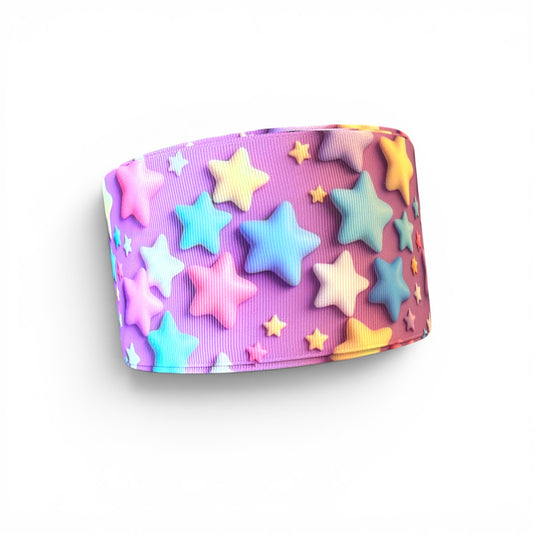 7.5cm/3inch Ribbon Fluffy Stars