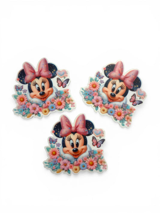 3 resins 5cm  Spring Minnie Planar Resins