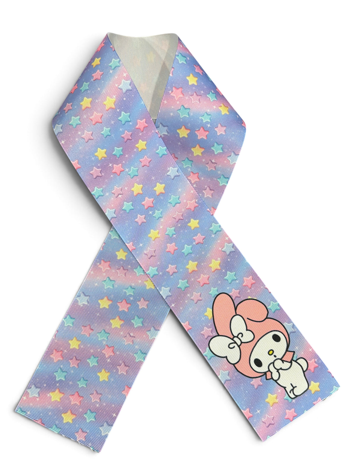3 Strips 7.5cm /3in wide.  Stary Melody 31 inchs Ribbon Printed Grosgrain SKU
