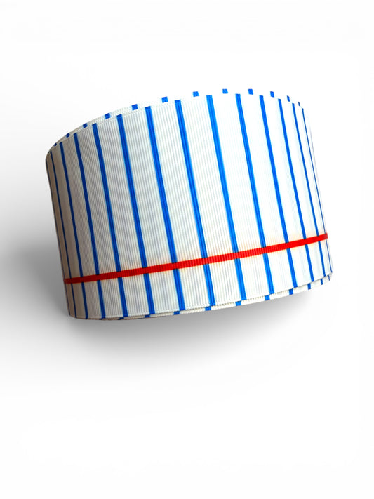 3 yards -7.5cm (3inch) Notebook Lines Red Line Scribble Ribbon