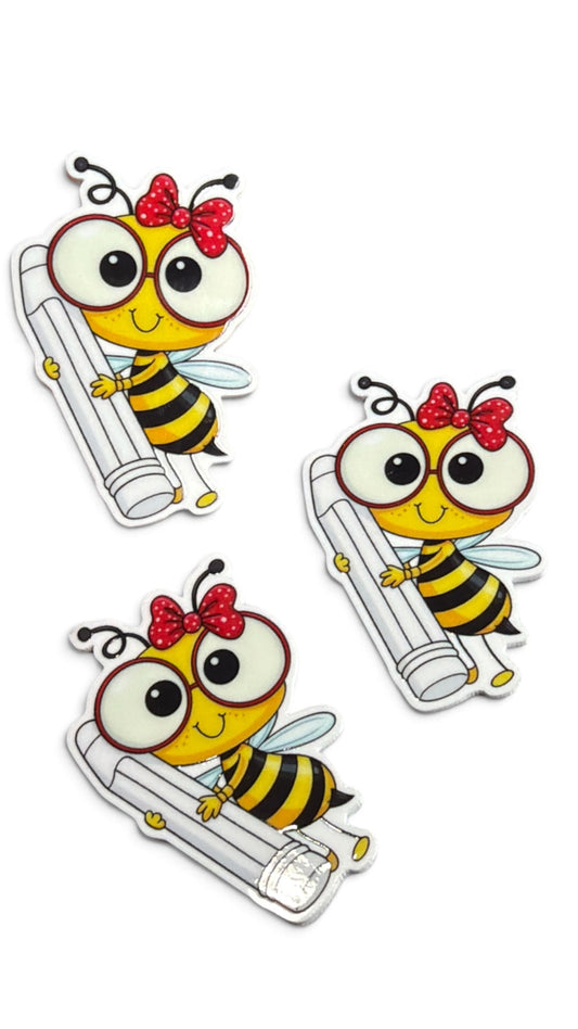 3 resins Flat Planar Cutest Busy Bee  resins  5cm RES-65