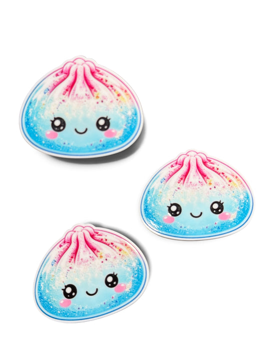3 planar resins 5cm Bi color Glitter Dumpling