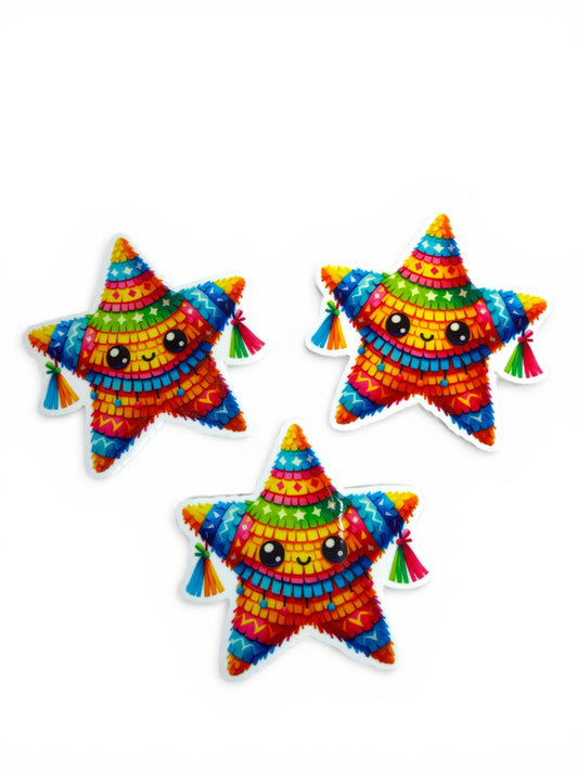 3 resins 5cm Papel Star Piñata