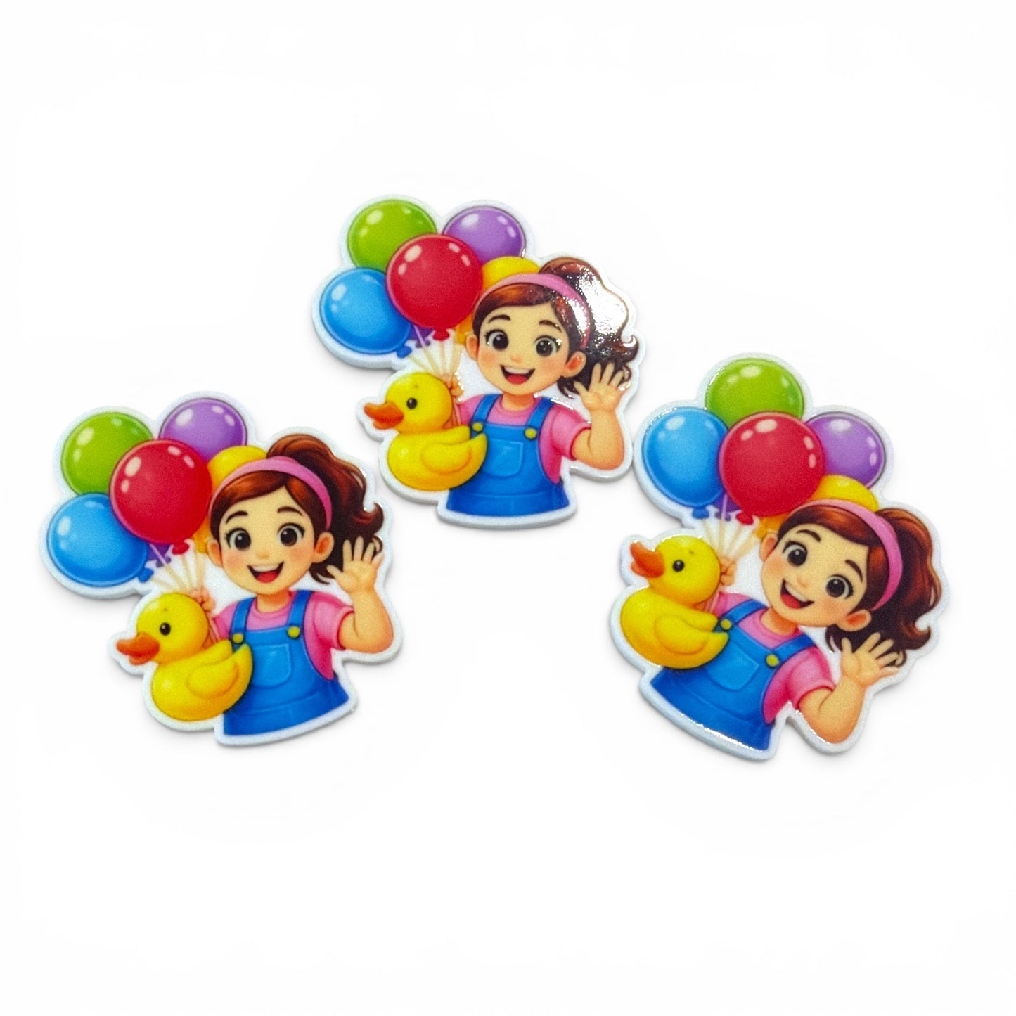 3 Resins 5cm- Teacher Balloons Shiny  Epoxy Finish