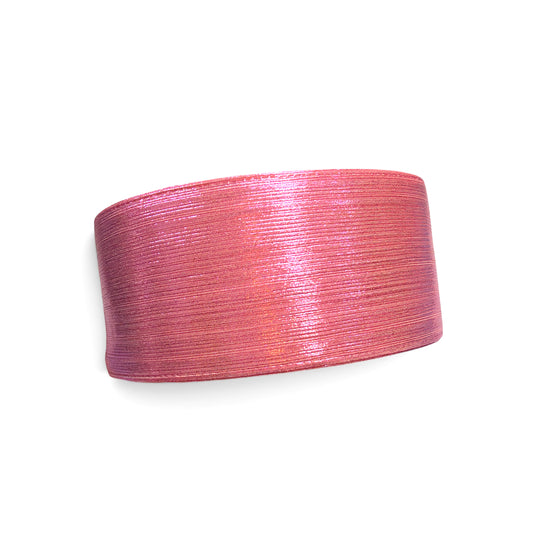 1 yard Old  Pink Rain Metallic Ribbon 7.5cm/3inch