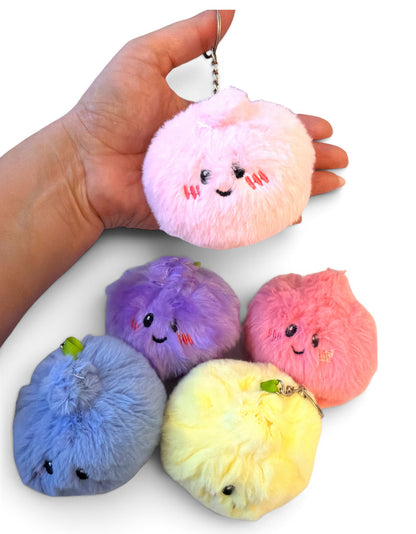 1 Plushy Dumpling Keychain Flat back