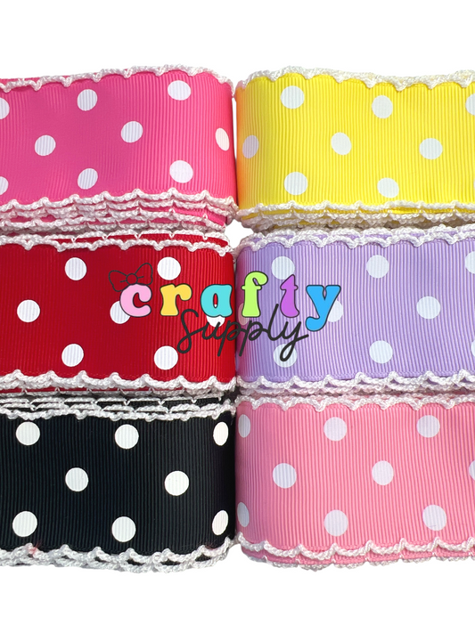 Juego de 6 colores de 3,8 cm/1,5 pulgadas y 18 yardas