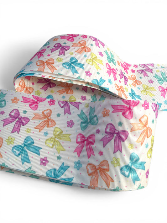 3 yards 7.5cm (3inch) Coquette Colores  Ribbon