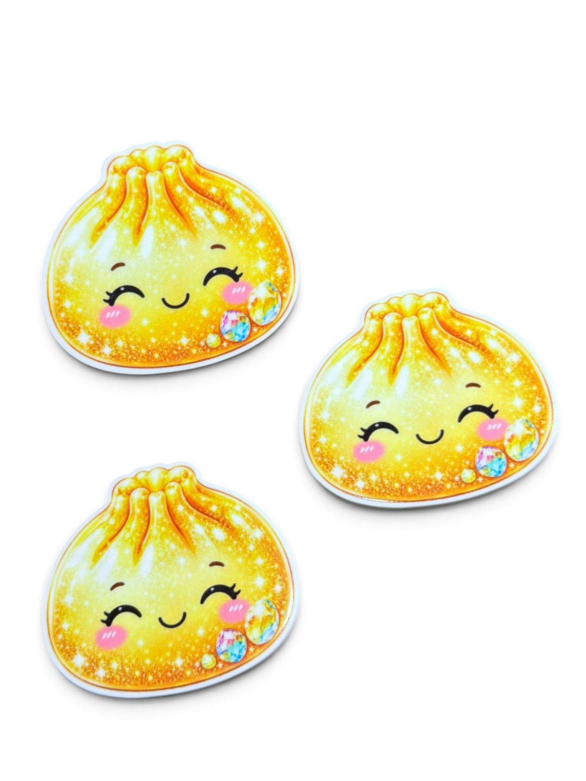 3 planar resins 5cm The Yellow Glitter Dumpling