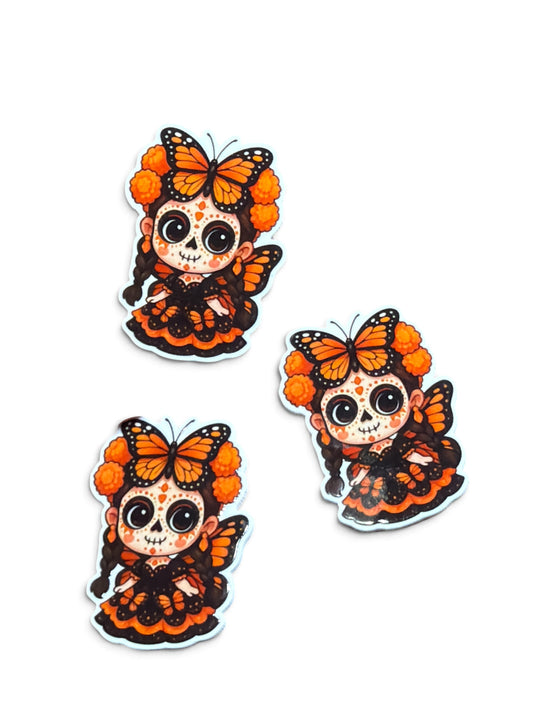 3 resins Flat Planar resins Monarca Catrina    Gum 5cm