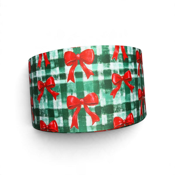 3 Yards 7.5cm-3inch Christmas Elegance    Printed Grosgrain