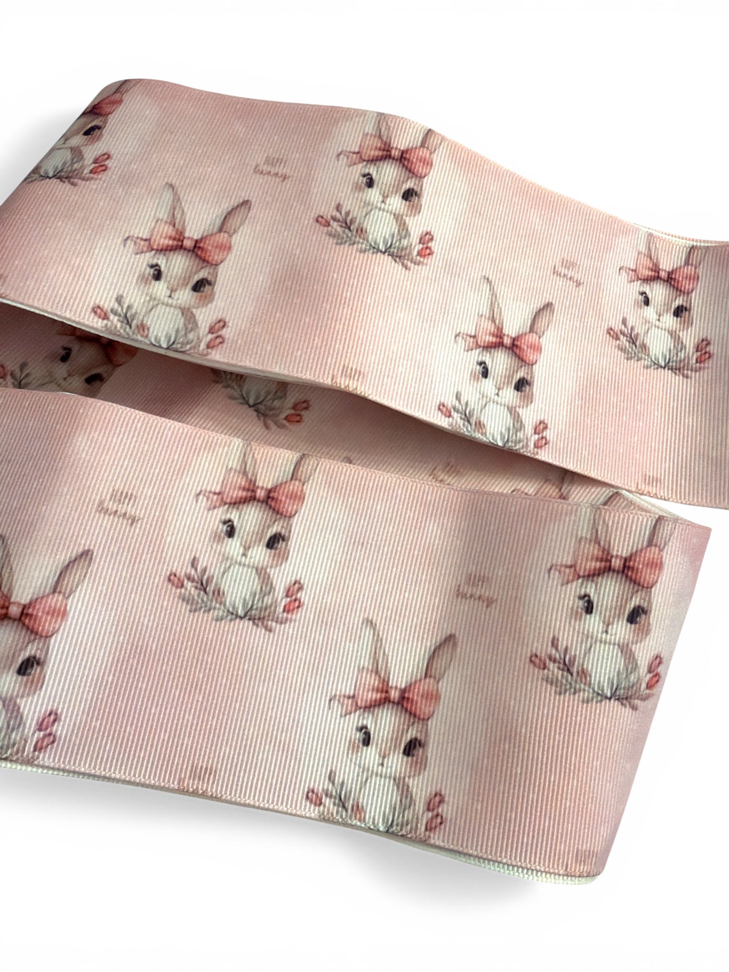 3 yards -7.5cm (3inch) Ribbon Rosè Rabbit