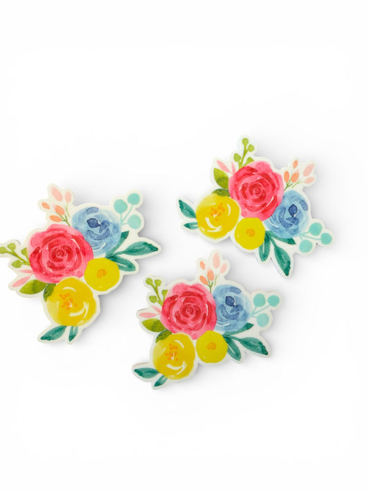 3 resins 5cm Spring Flowers Planar