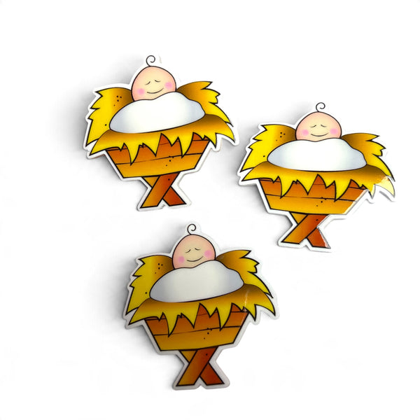 3 resins Flat Planar Baby Pesebre resin5cm RES