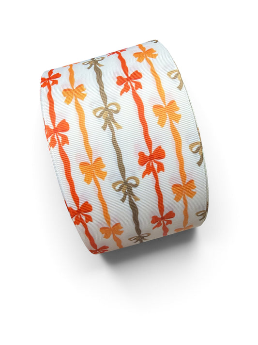 3 Yards 7.5cm /3in Warm Coquettes  Printed Grosgrain SKU