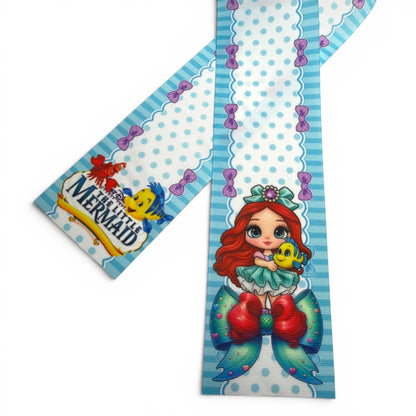 3 Strips 7.5cm -3inch Mermaid Magic Bow 31inches Long