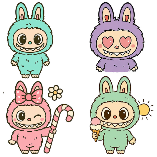 Transfer #174 Labubu Flower Cane