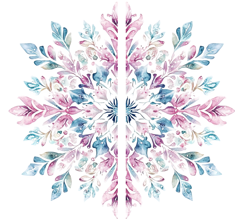 Transfer #196 Snow Flake 003 Side by side