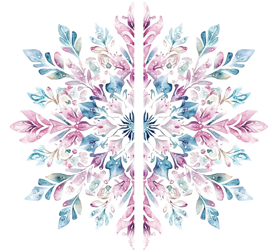 Transfer #196 Snow Flake 003 Side by side