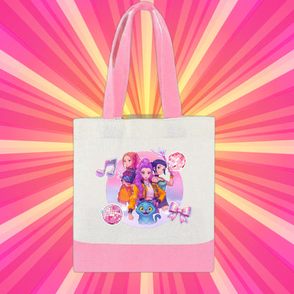 Personalized Kids Mini Canvas Tote Bag