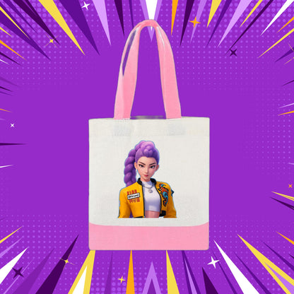 Personalized Kids Mini Canvas Tote Bag