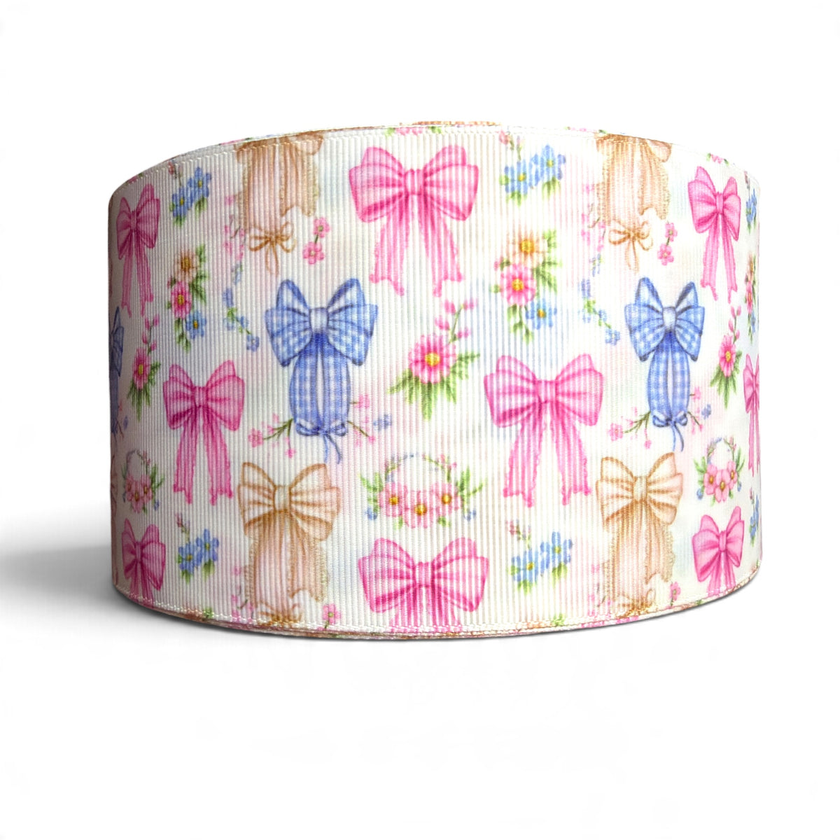 3 Yards 7.5cm-3inch Blooming Coquettes   Printed Grosgrain