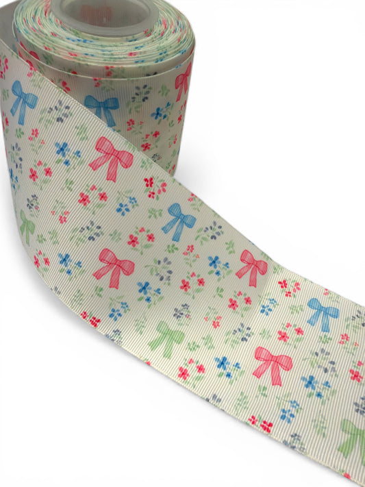 3 yards -7.5cm (3inch) Blooming Bows Ribbon