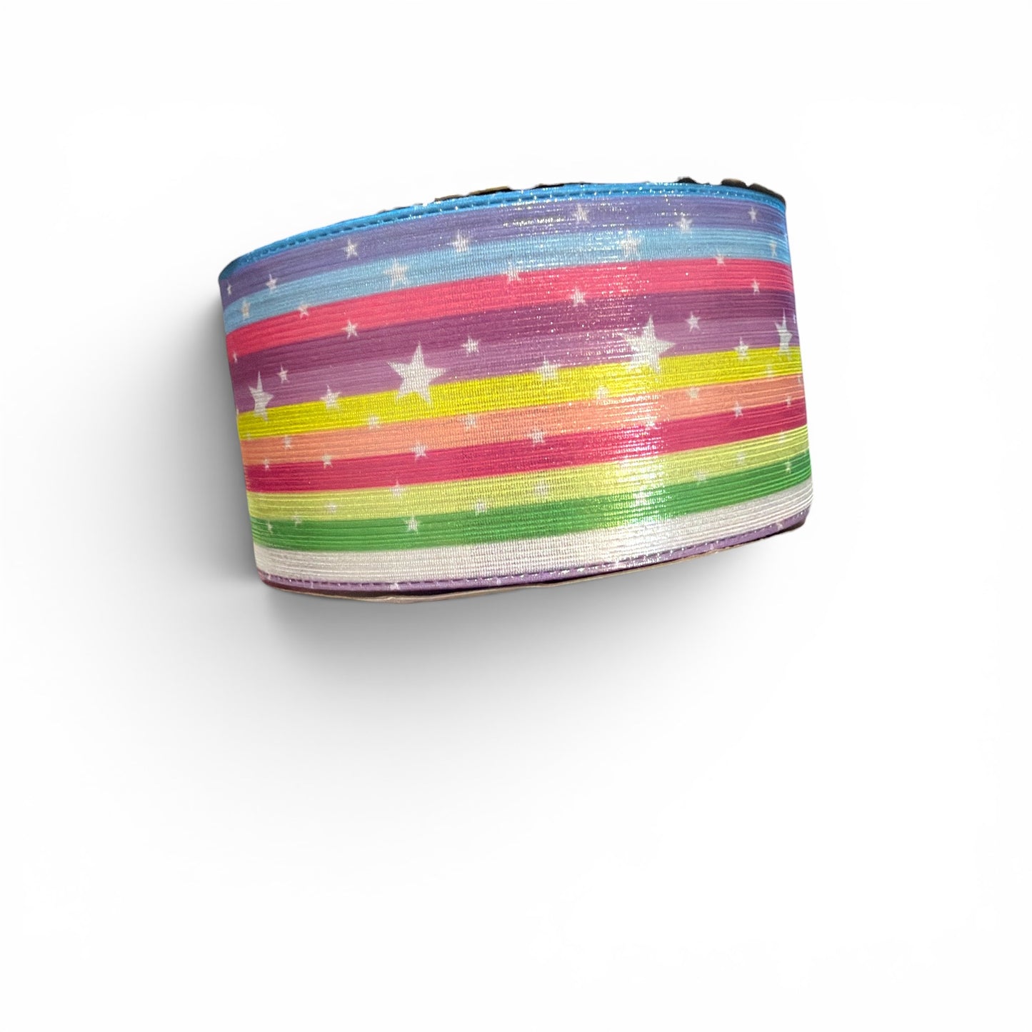 1 yard Stars and Lines Rain Soft Fabric Metallic Ribbon 1 yard