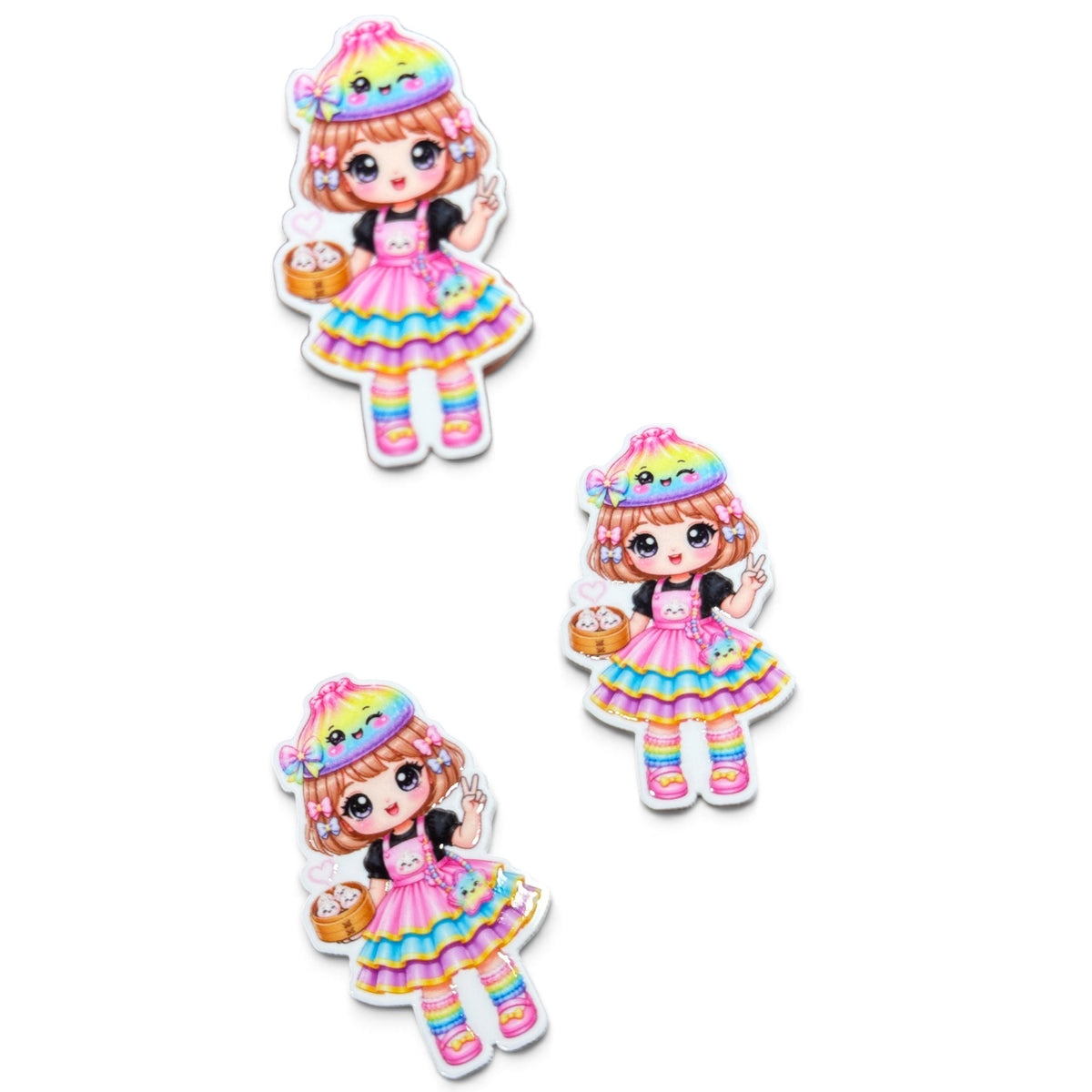 3 planar resins 5cm Doll Dumpling