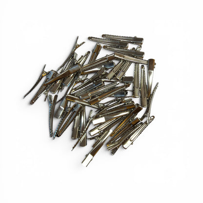 50pcs 2inch/5cm Silver Metal Heavy Duty Gator Clip