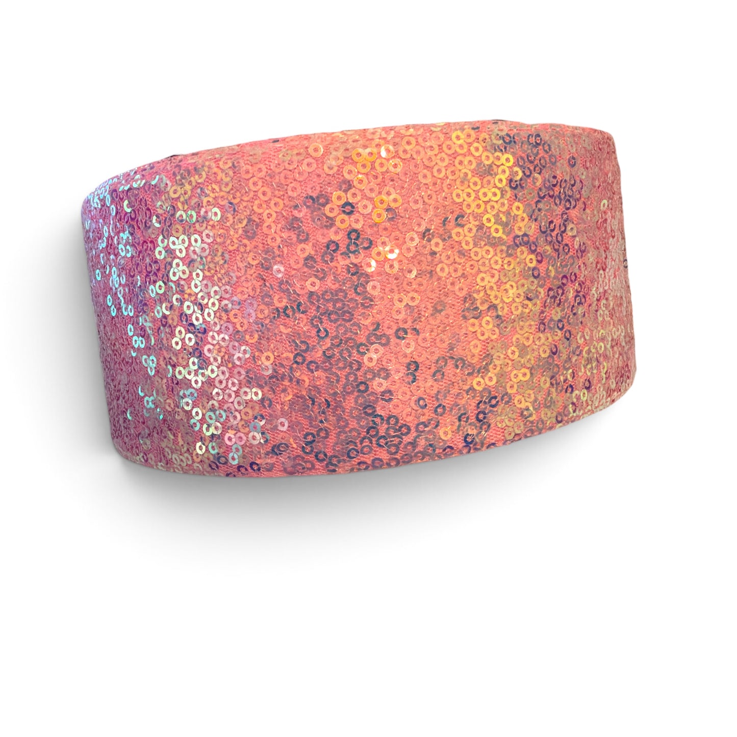 1 Yard 7.5cm/3inch Holographic Pink Sequin Ribbon SKU SQN3-17