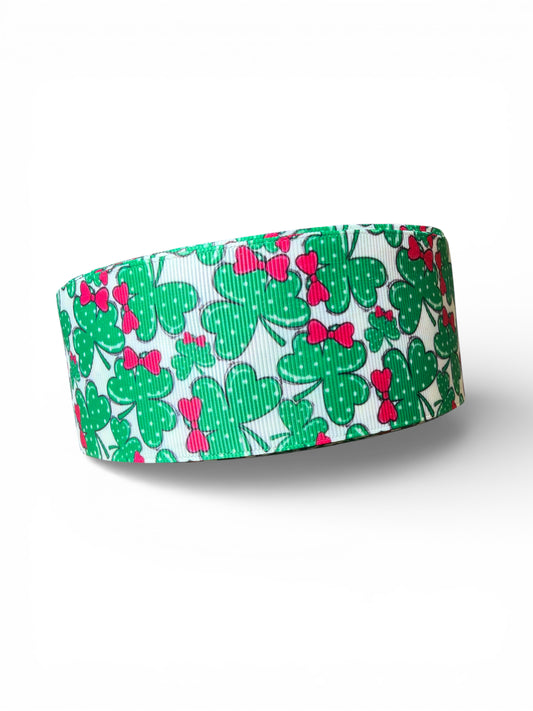 3 yards Lucky Pink Bow