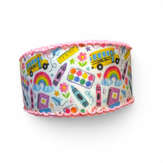 3 yards Moonstich School Bus 7.5cm-3inch