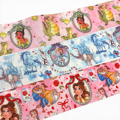 7.5cm/3inch Ribbon Kit Bowtifull Princesses 36 yards -21epoxy Resins