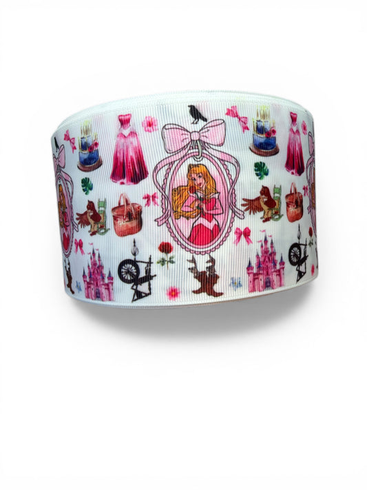 3 yards 7.5cm (3inch) Sleeping Princess Ribbon