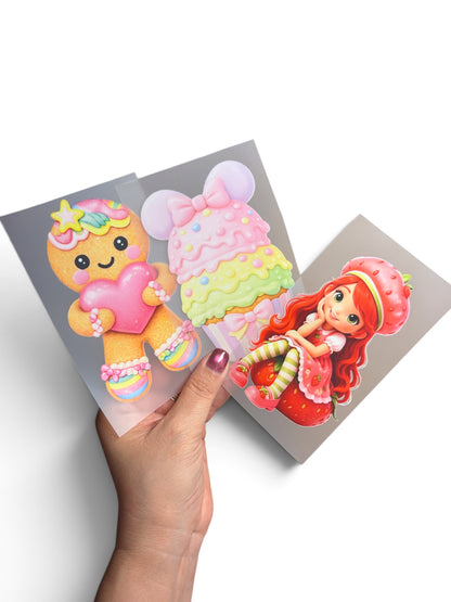 Favorite Characters Starter Box  38yards of Ribbon +13 DTF Transfers +10Yards Metallic Bies