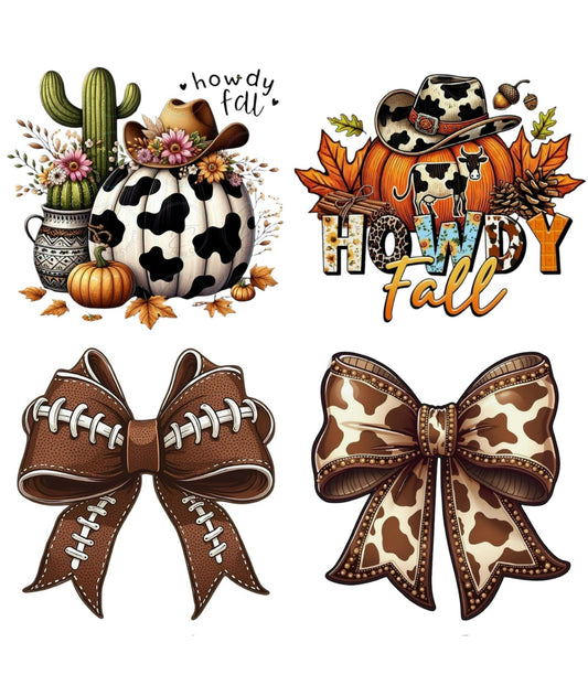 #160 Howdy Fall Transfer  Sheet