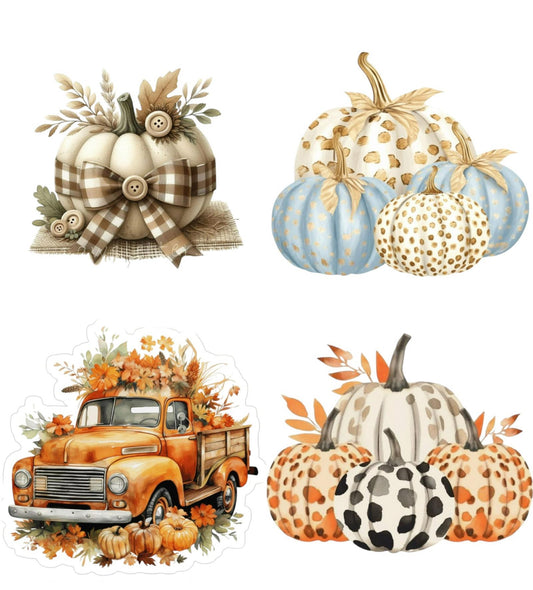 #152 Fall Pumpkins Transfer  Sheet
