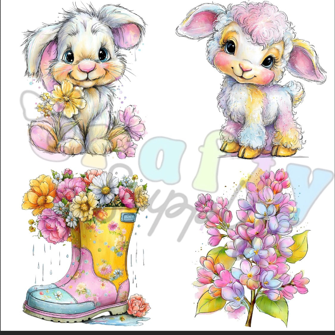 Transfer #261 Easter Garden