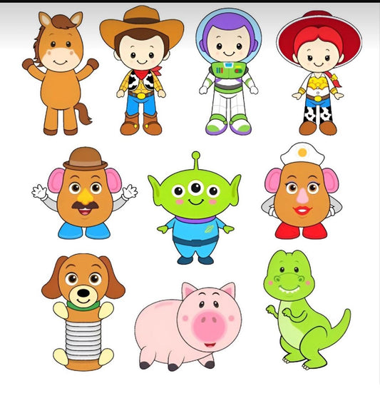 #144 Toys Cartoons  Transfer  Sheet