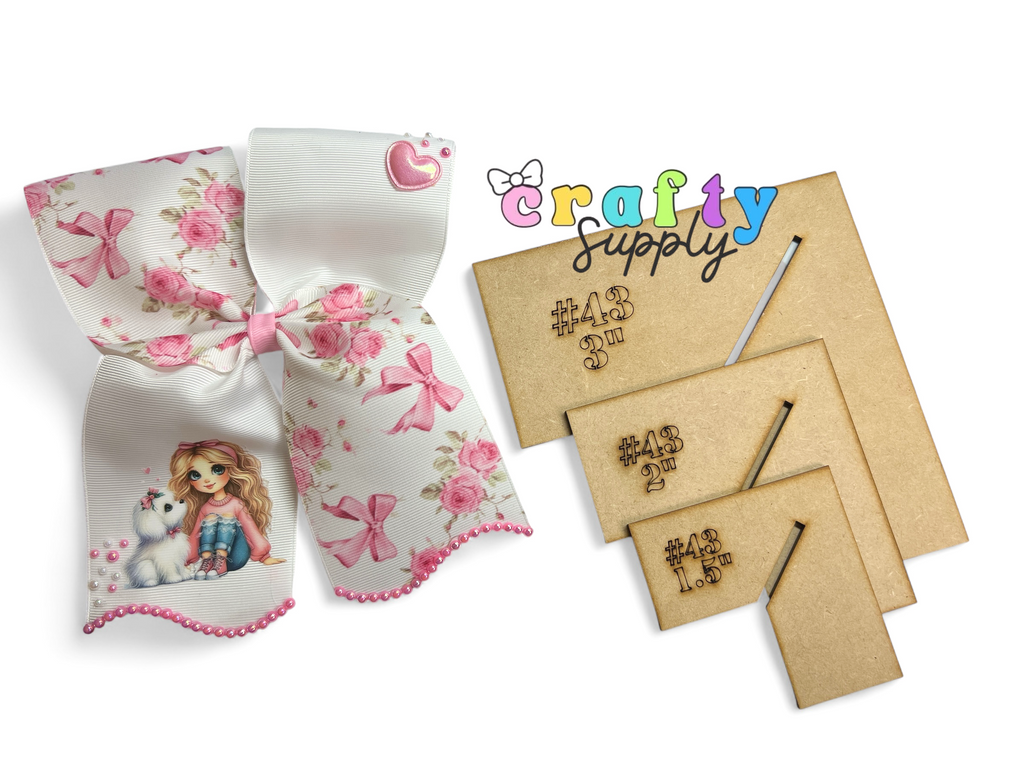 #43 Set Cheer Bow Coletero Orejon Template