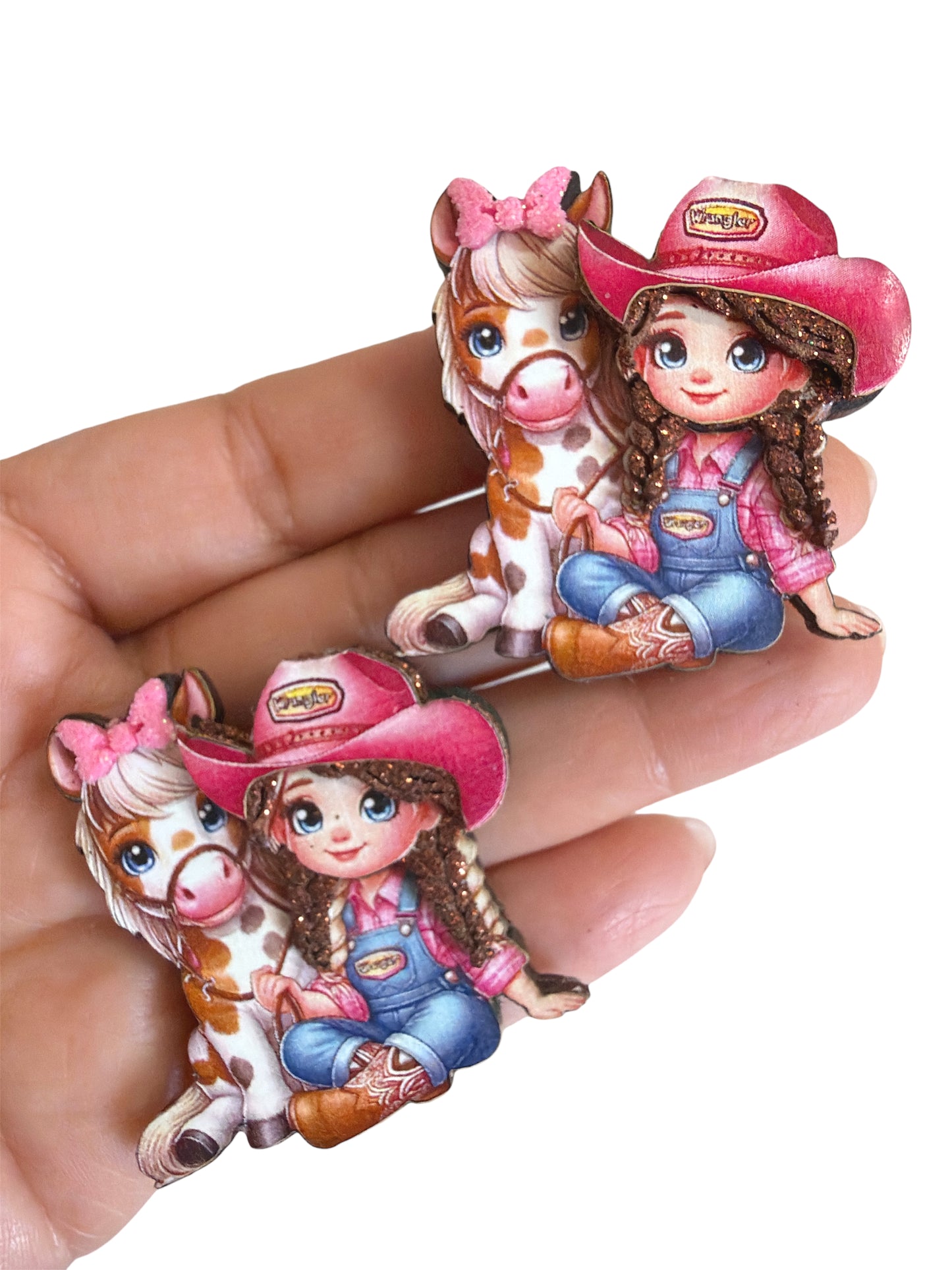 2 Mini Cowgirl Braids 4.5cm