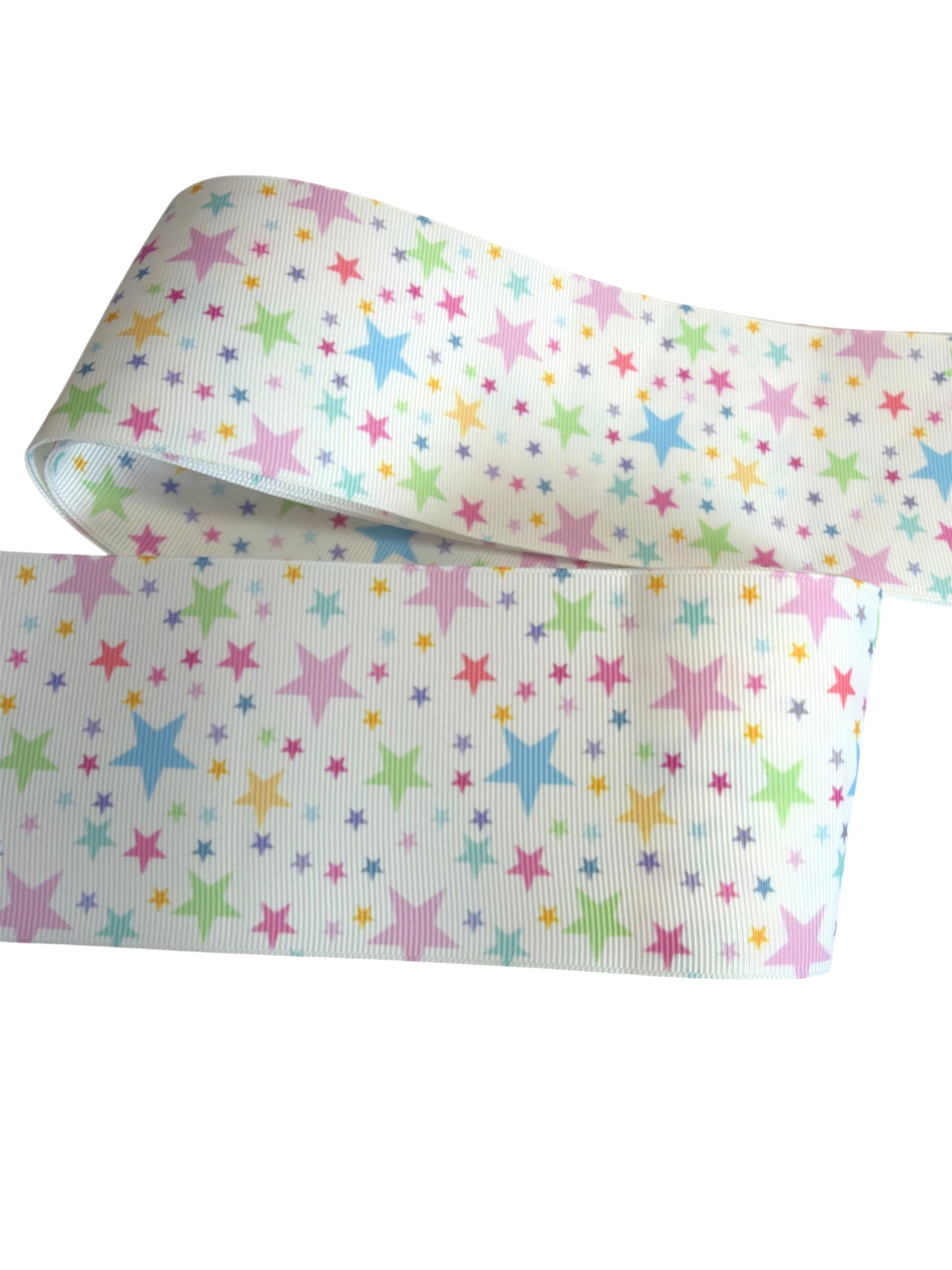 7.5cm Pretty Stars Ribbon 1 yard